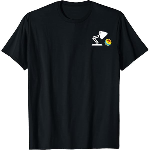 Amazon | Pixar Animation Studios Luxo Jr. ホワイトロゴ Tシャツ | T